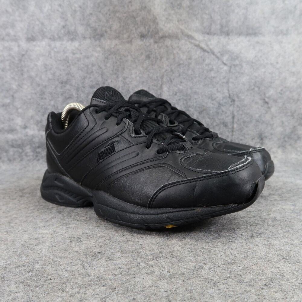 Avia Shoes Womens 8 Athletic Trainers Work Sneakers Slip Resistant Comfort Black